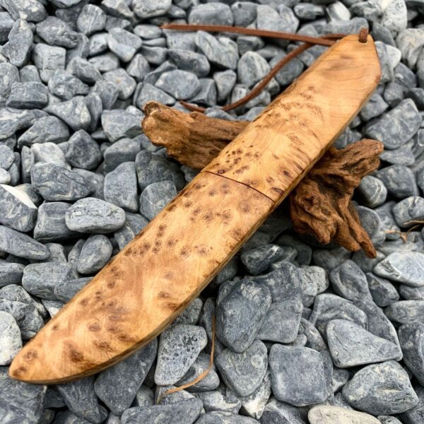 Outdoor Camping Forging Damascus Pattern Steel Short Knife - Image 10