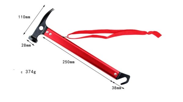 Outdoor Camping Tent Floor Hammer Aluminum Alloy - Image 2