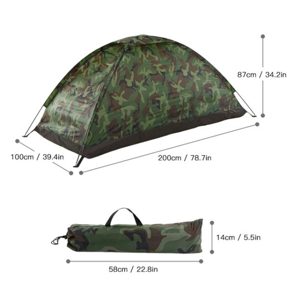 Outdoor Portable Single Layer Camping Tent - Image 5