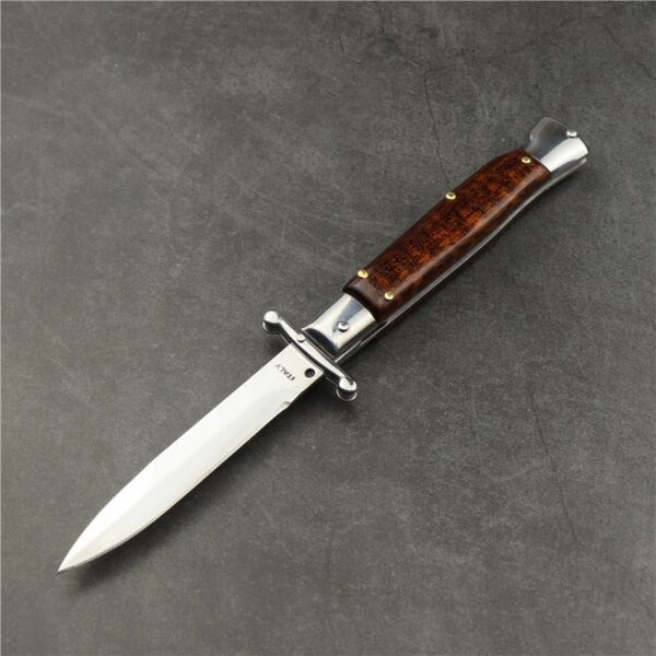 Camping Outdoor Damascus Folding Knife - Image 2