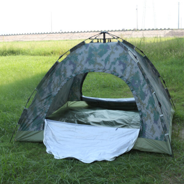 Outdoor Travel Tent 3-4 People Camouflage Mountaineering Tent Beach Camping Tent - Image 4