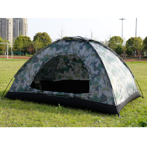 Outdoor Travel Tent 3-4 People Camouflage Mountaineering Tent Beach Camping Tent - Image 5