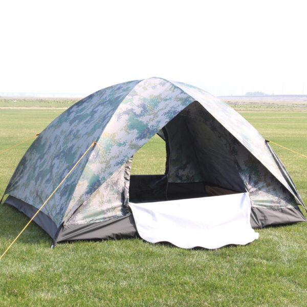 Outdoor Travel Tent 3-4 People Camouflage Mountaineering Tent Beach Camping Tent - Image 3