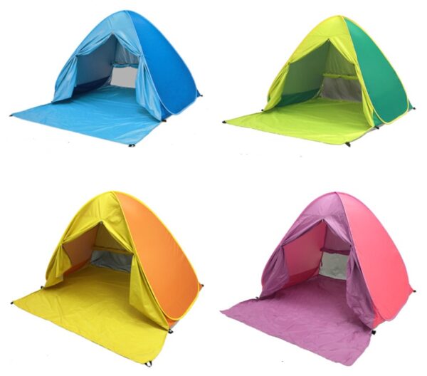 Sunscreen Shelter Tent Anti-UV Pop Up Beach Canopy Outdoor Camping Hiking Tent Travelling Easy Carrying Portable Parts - Image 4