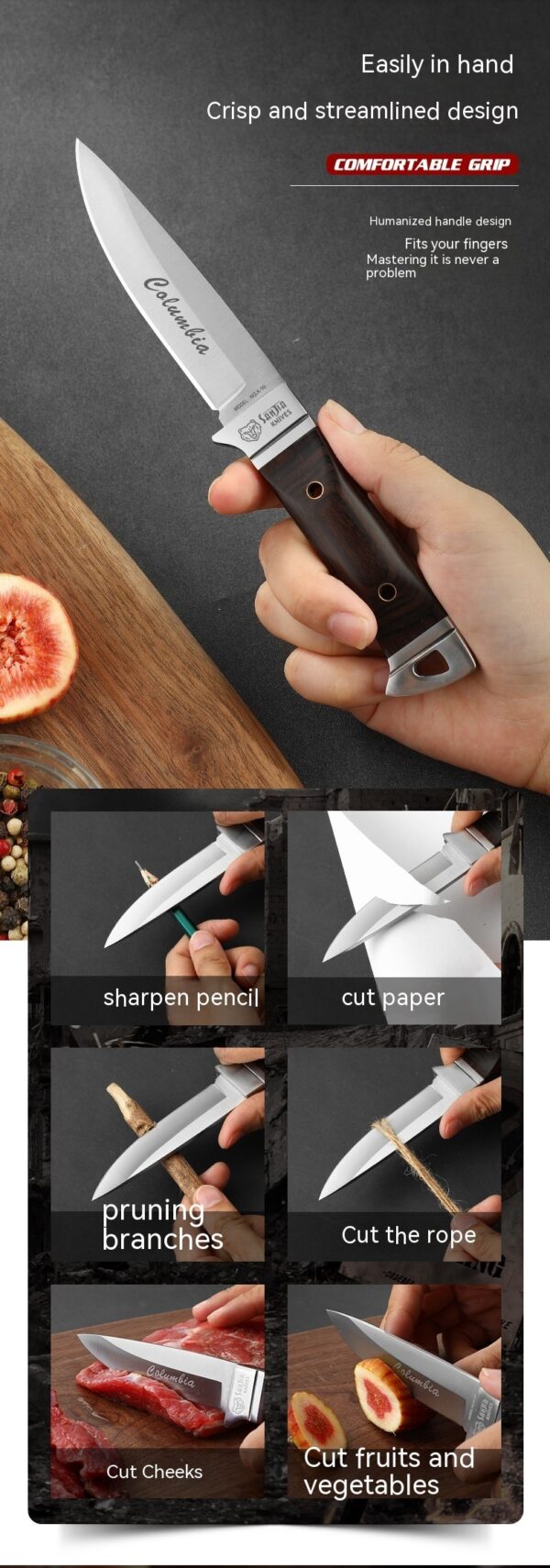 Camping Multifunctional Portable Fruit Knife - Image 4