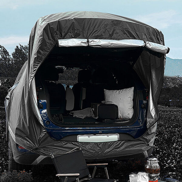 Outdoor Car Rear Tent Camping Picnic Car Rear Tent with Canopy Car Rear Extension Tent Sunshine-Proof Rain-Proof Car Rear Tent - Image 2