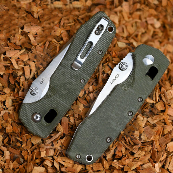 Three Blade Outdoor Folding Fruit Knife Camping Kit D2 Steel - Image 5