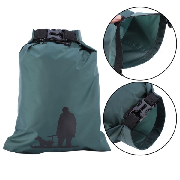 3pcs Nylon Green Waterproof Dry Storage Pouch Bag Canoe Kayak Rafting Camping Equipment - Image 4