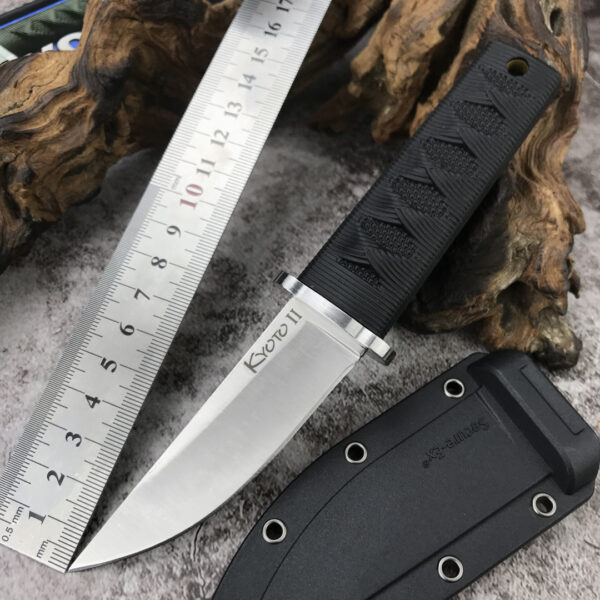 Wild Portable Self-defense Camping Survival Mini High Hardness One Keel Small Straight Knife - Image 3