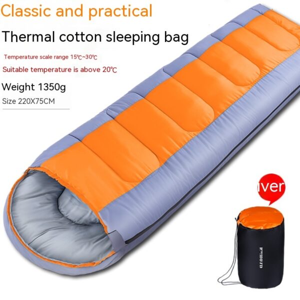 Outdoor Camping Warm Cotton Sleeping Bag - Image 6