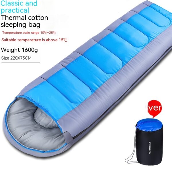 Outdoor Camping Warm Cotton Sleeping Bag - Image 10