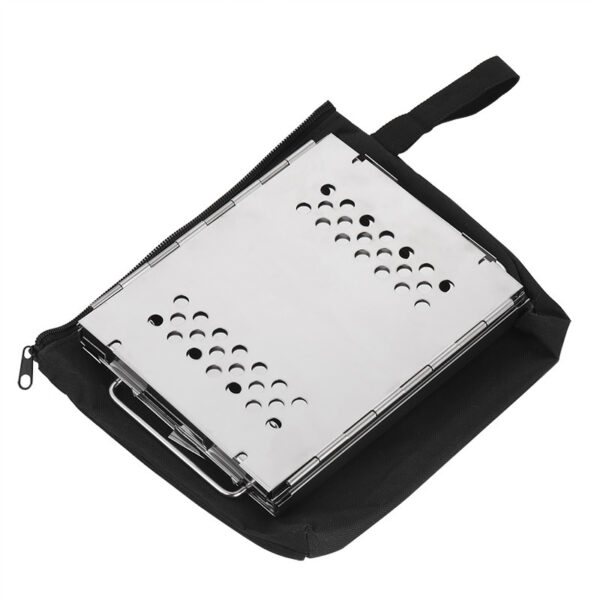 Portable Camping Dual-use Outdoor Stainless Steel Removable Barbecue Grill - Image 5