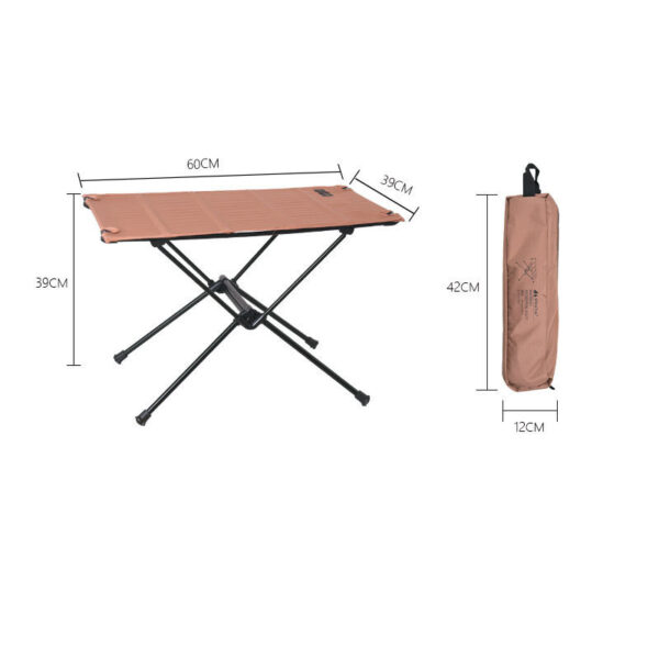 Camping Tent Portable Aluminum Alloy Stand Dining Table - Image 5