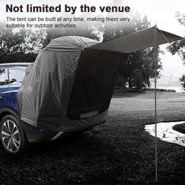 Outdoor Car Rear Tent Camping Picnic Car Rear Tent with Canopy Car Rear Extension Tent Sunshine-Proof Rain-Proof Car Rear Tent - Image 5