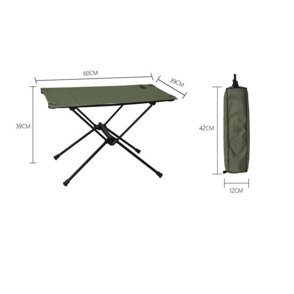 Camping Tent Portable Aluminum Alloy Stand Dining Table - Image 6