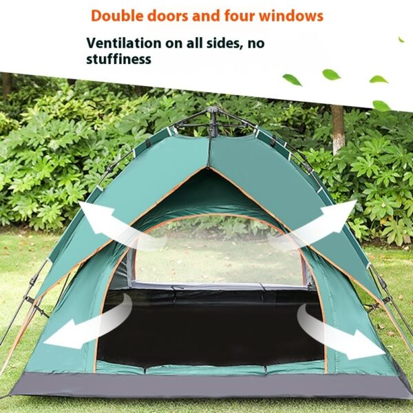 Double-layer Camping 3-4 People Oxford Cloth Camping Tent - Image 7