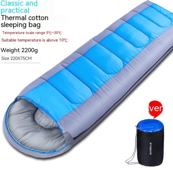 Outdoor Camping Warm Cotton Sleeping Bag - Image 9