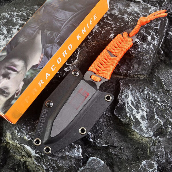 Outdoor Camping Rope Portable Straight Knife Survival Multi-function Knife - Image 8