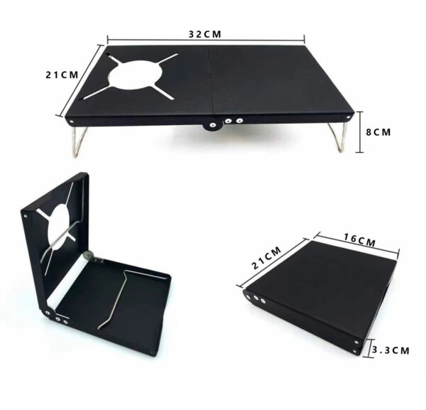 Folding Japanese Style Insulated Table Camping Stove Holder - Image 5