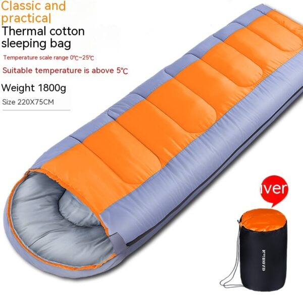 Outdoor Camping Warm Cotton Sleeping Bag - Image 8