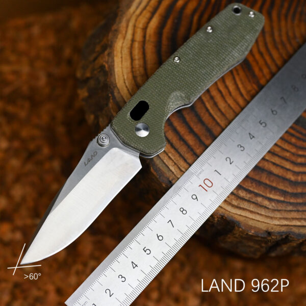 Three Blade Outdoor Folding Fruit Knife Camping Kit D2 Steel - Image 2