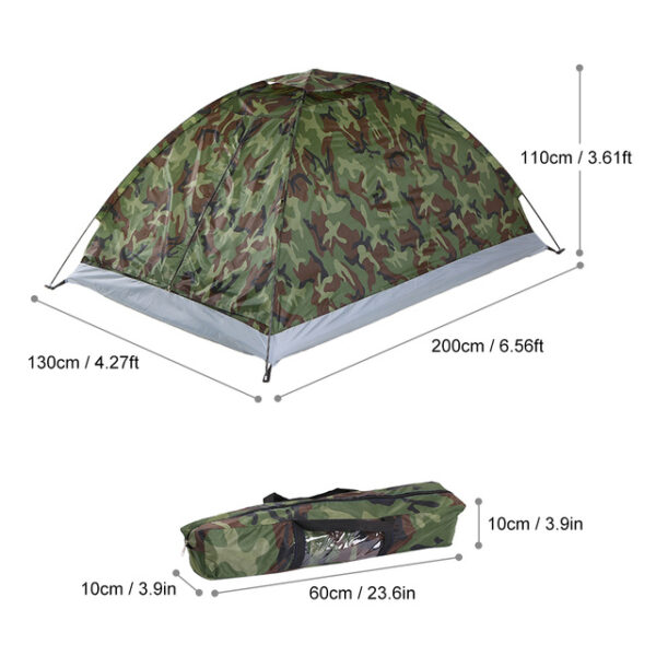 Outdoor Portable Single Layer Camping Tent - Image 6