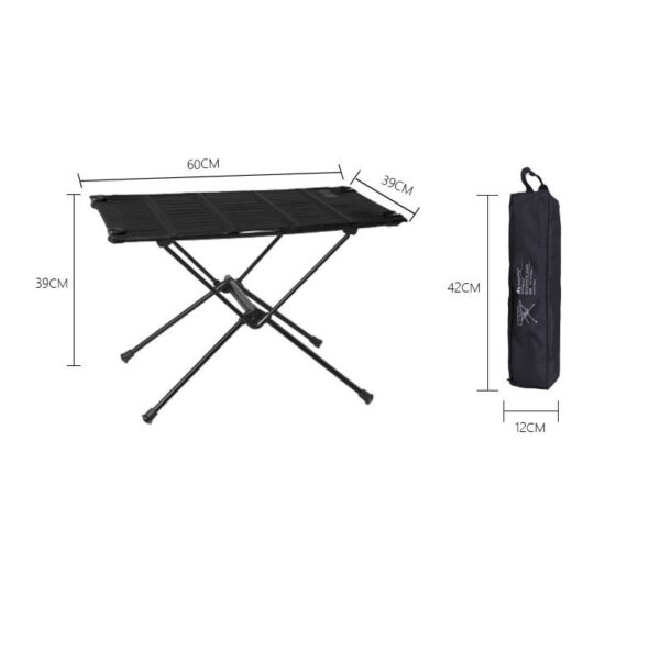 Camping Tent Portable Aluminum Alloy Stand Dining Table - Image 8