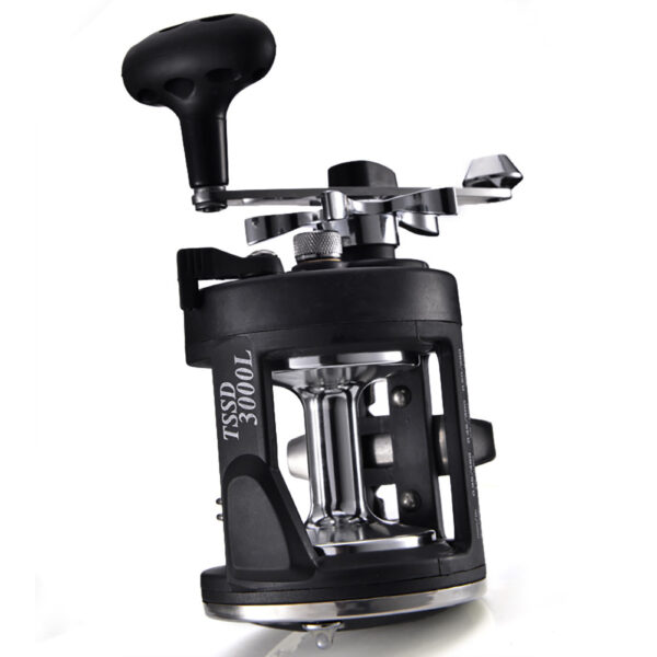 Trolling Fishing Reel Saltwater Right Hand Sea Bait Casting Fishing Reel Black - Image 2