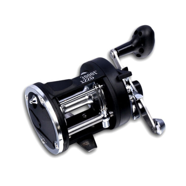 Trolling Fishing Reel Saltwater Right Hand Sea Bait Casting Fishing Reel Black - Image 3