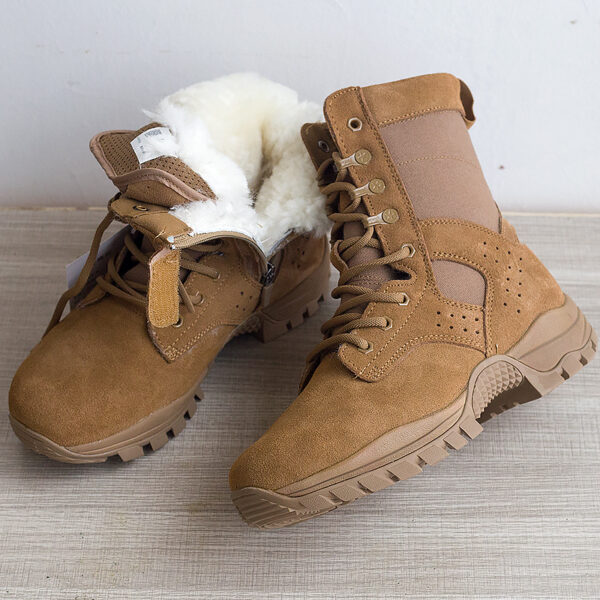 Brown Outdoor Snow Boots Cold Weather Boots - Image 7